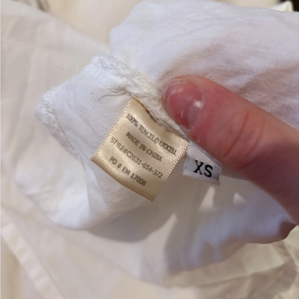 Bella Dahl Split Back Button Down White Size XS - image 9